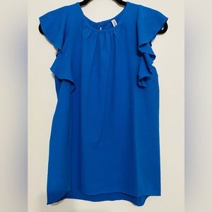 NWOT Zenana Flutter Sleeve Top Small